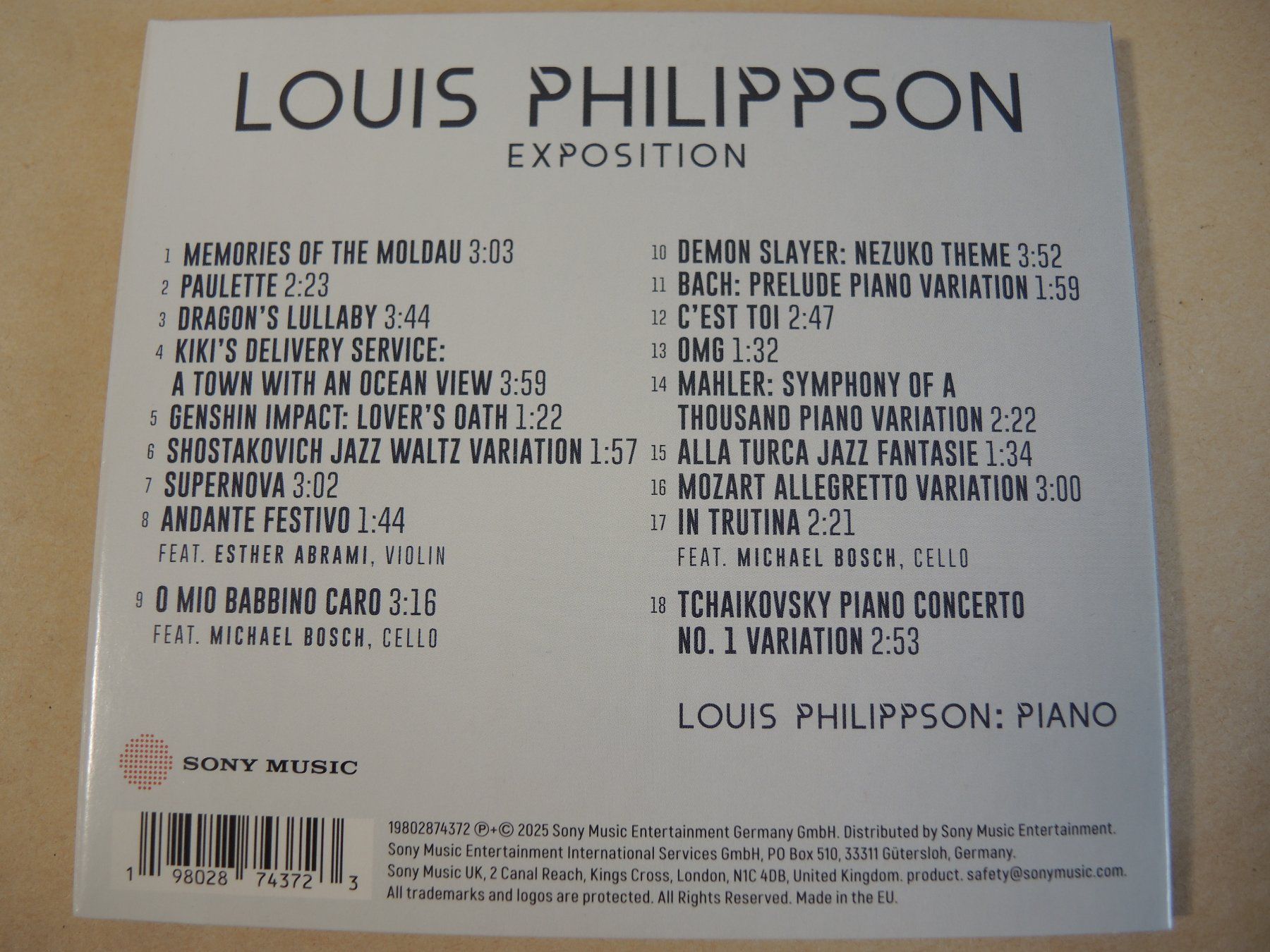 CD: CD Louis Philippson Exposition – Usato da Rorschach venduto da maeck8 2
