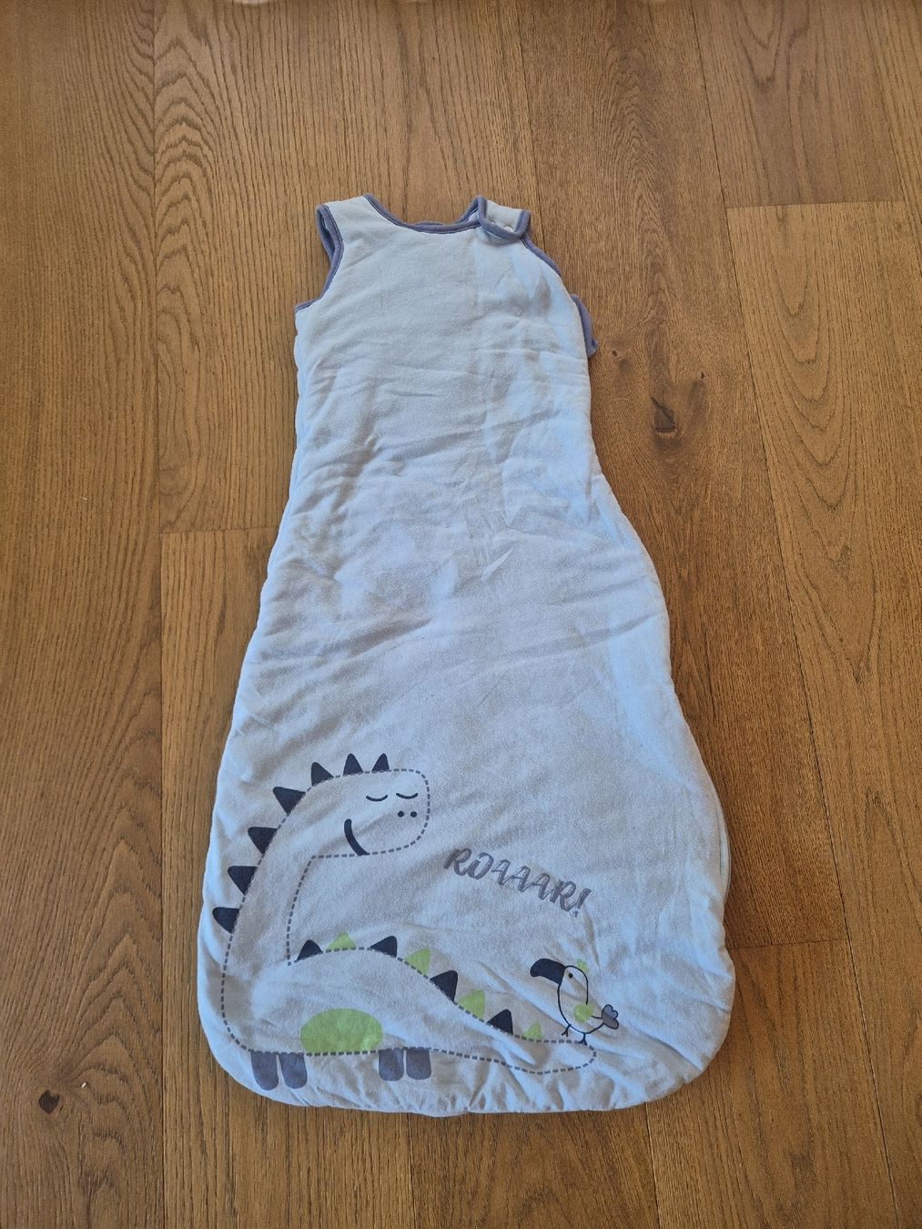 Schlafsäcke: Schlafsack hellblau Dino 80cm – Gebraucht aus Kollbrunn von guernsey11