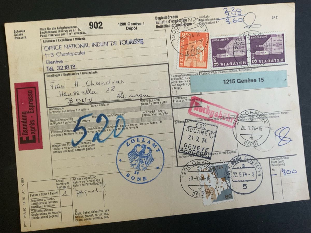 Tutti i francobolli: Geneve Paketkarte – Usato da Binningen venduto da chr_cr5n