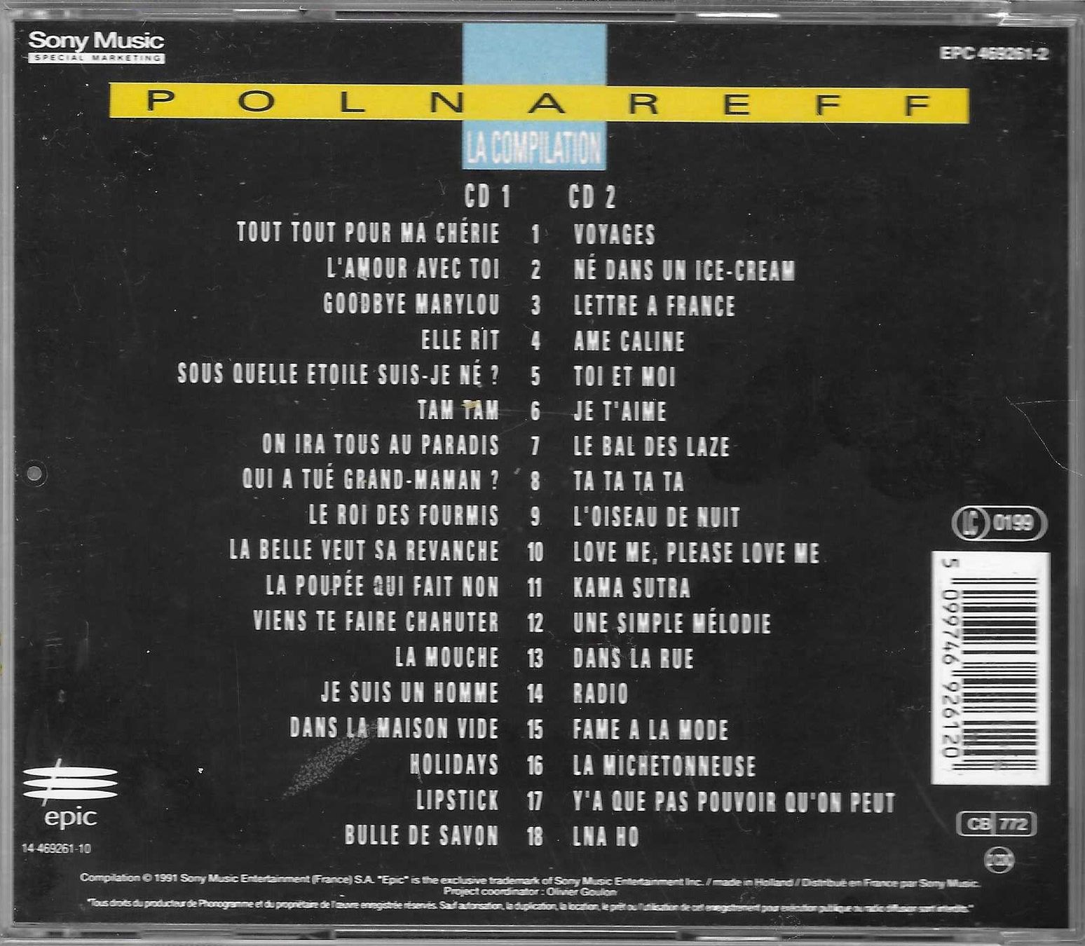 CDs: MICHEL POLNAREFF  -  LA COMPILATION – Gebraucht aus Bex von Giorgiob 1