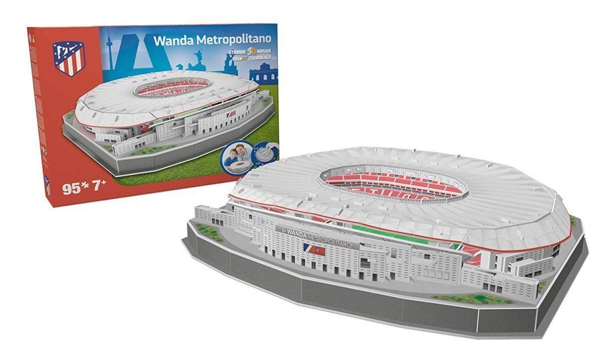 Puzzle: Atletico Madrid Stadion 3D Puzzle – Nuovo e nell'imballaggio originale da Wil SG venduto da Football-Legends