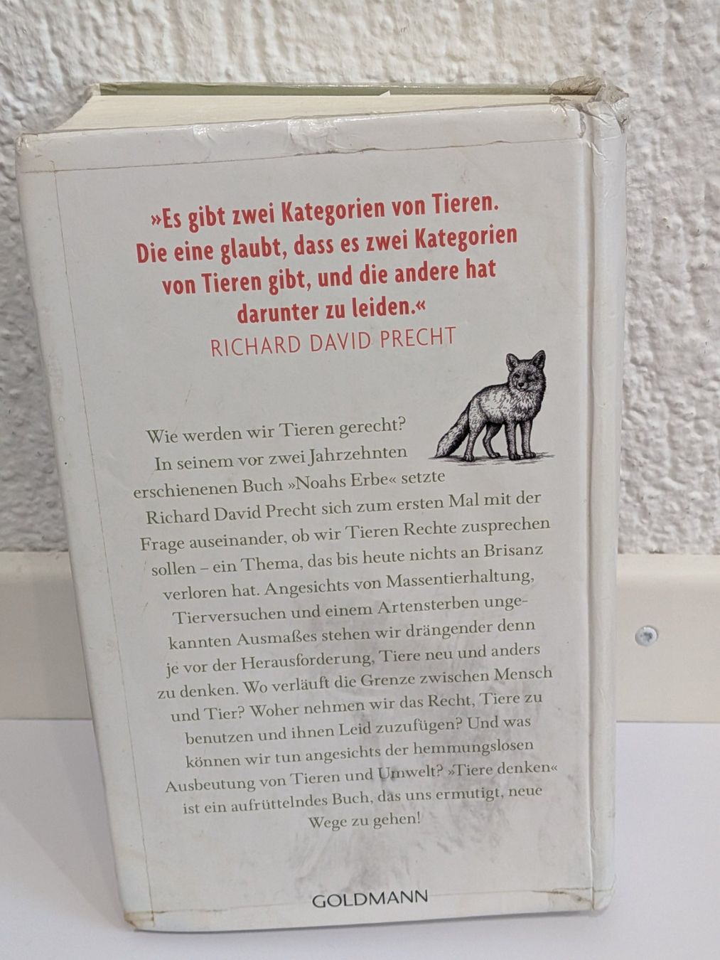 Libri: Richard David Precht - TIERE DENKEN - Buch – Usato da Pfäffikon SZ venduto da RainerZuefall 1