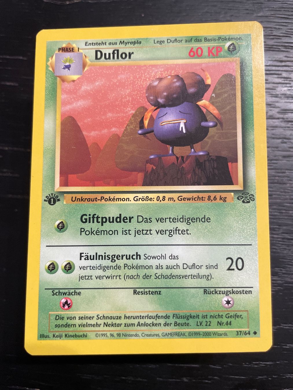 Pokémon Sammelbilder & Trading cards: Pokemon Duflor 37/64 DE 1. edition jungle – Gebraucht aus Hugelshofen von Suimosa