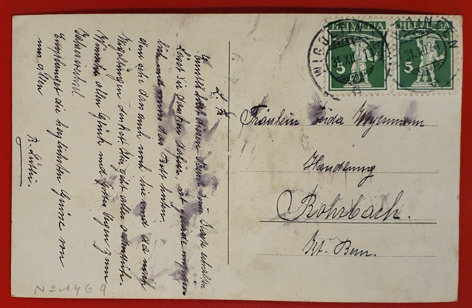 Ansichtskarten: Wigoltingen 1921 - Wohnhaus mit Bewohner – Gebraucht aus Kreuzlingen von Rschweiz1 1