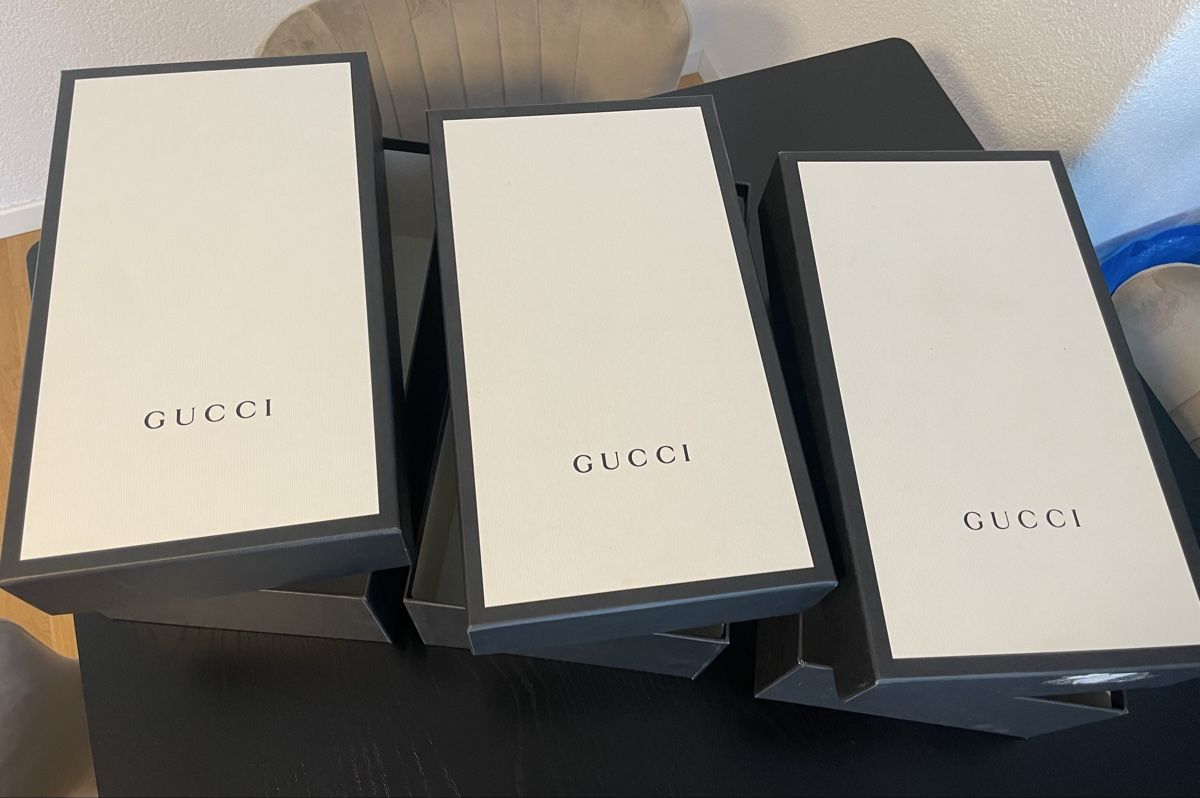 Casse di trasporto: 3 ORIGINALE GUCCI SCHUHKARTONS – Usato da Rorschacherberg venduto da drdupor
