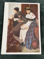 Postkarte "Drei Frauen in der Kirche" W. Leibl 
