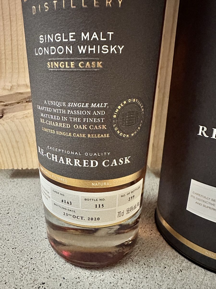 Spirituosen: Bimber Single Cask #143 Re-charred oak – Neu (gemäss Beschreibung) aus Zürich von Ghibli30 1