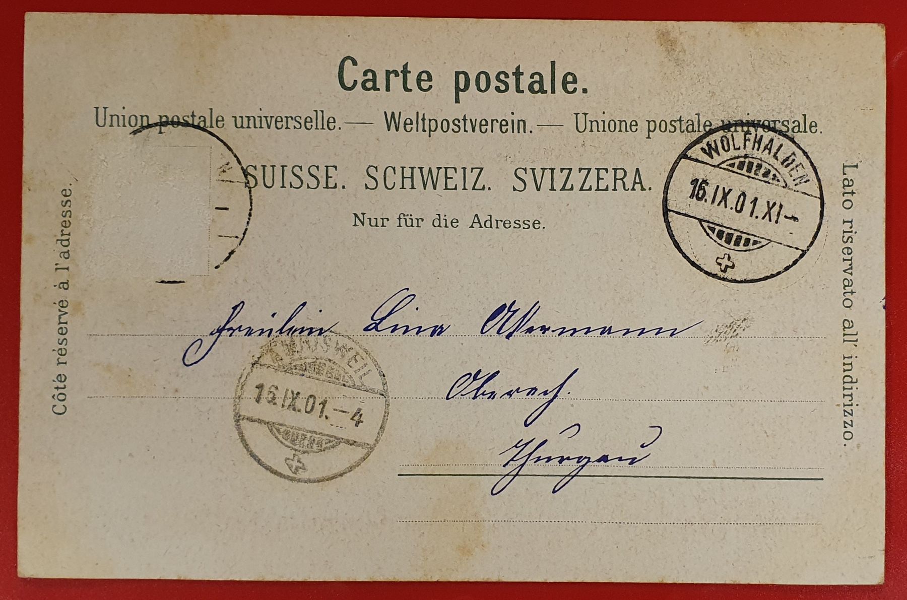 Cartoline postali: Gruss aus Grub 1901 – Usato da Kreuzlingen venduto da Rschweiz1 1