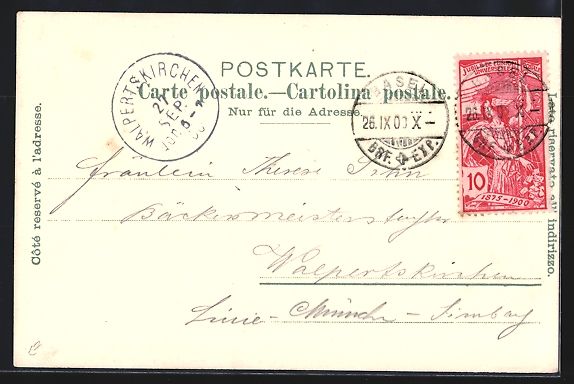 Cartes postales: Litho Zürich, Bahnhof und Polytechnikum – D'occasion à Berlin par bartko-reher 1
