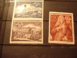 Liechtenstein 1949, Satz Grafschaft Schellenberg * Erstfalz