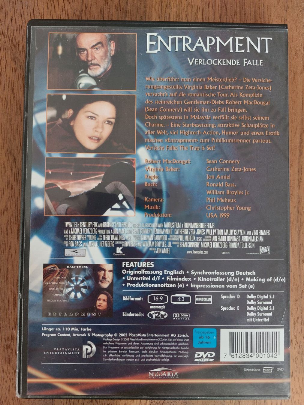 Alle DVDs: DVD - Entrapment - Verlockende Falle – Gebraucht aus Rheinfelden von FilmAuktion 1