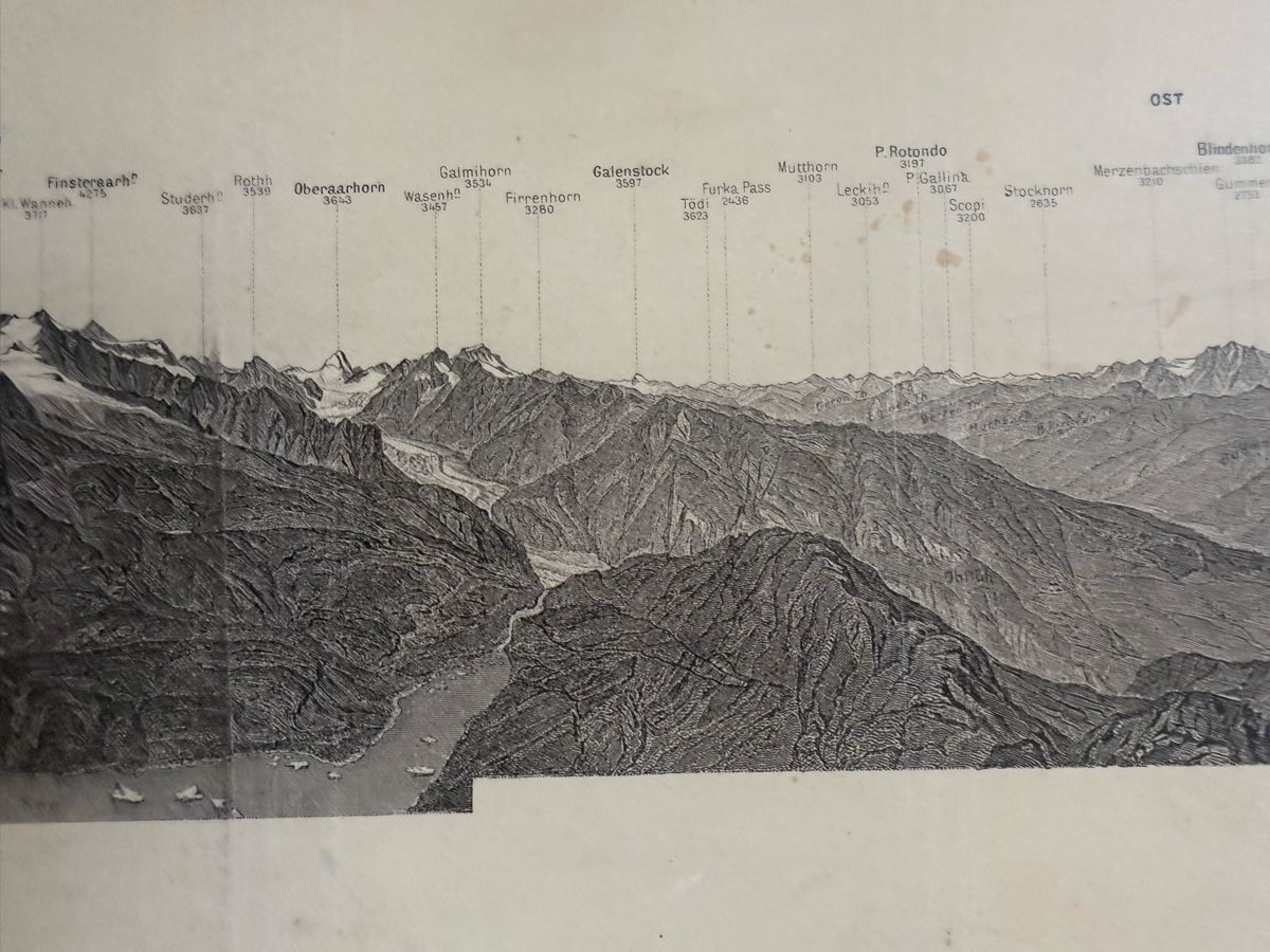 Foto & Immagini: Panorama vom Eggishorn mit Gletscher Grösse: 70cmx18cm  – Usato da stans venduto da zie_m2nf 5