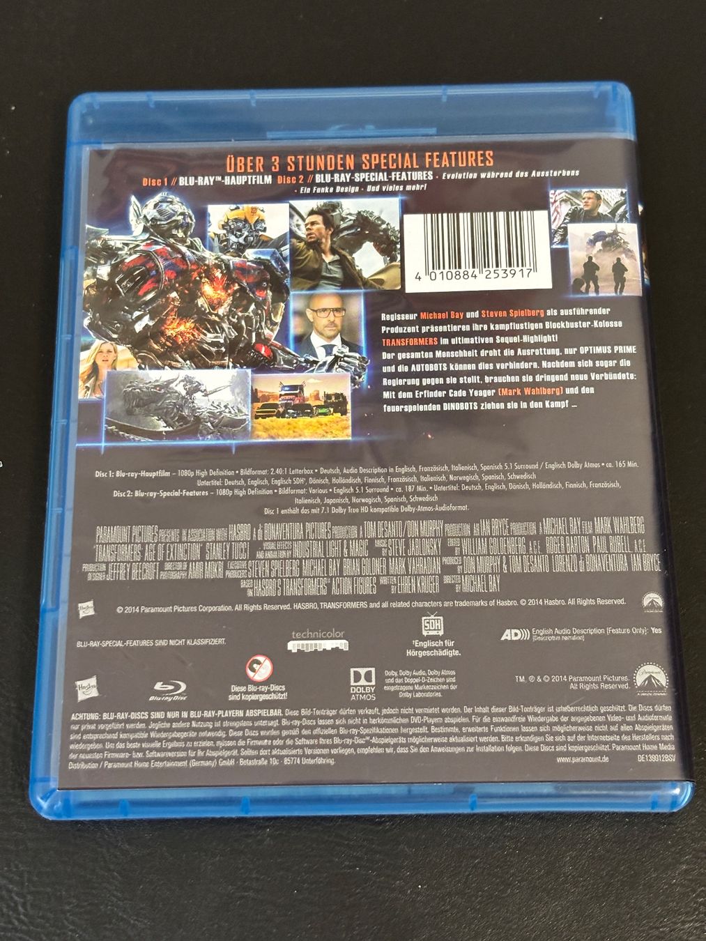 Tutti i DVDs: Transformers Age of Extinction Blu Ray – Usato da Luzern venduto da Armastra 1