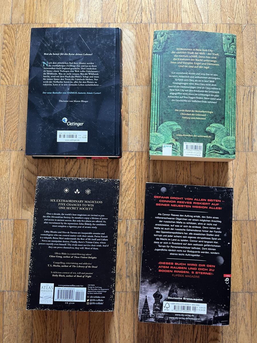 Libri: 4 Romane  – Nuovo (secondo la descrizione) da Zürich venduto da gwe_2byy 1
