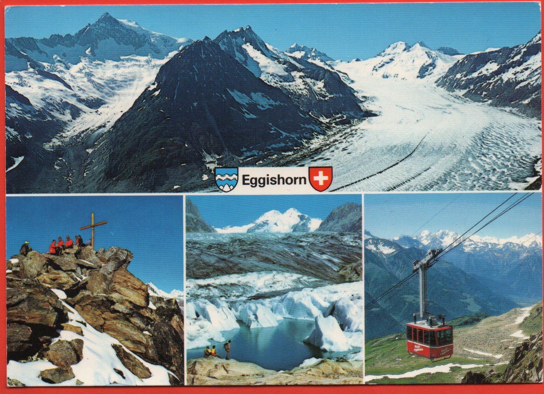 Cartoline postali: FIESCH Eggishorn - Luftseilbahn – Usato da Jona venduto da philajona