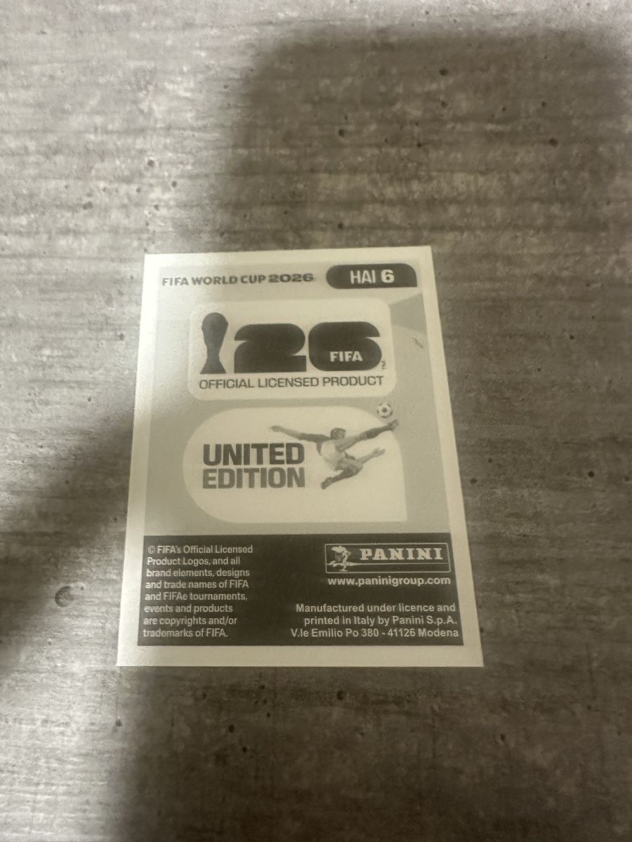 Panini Carte collezionabili: HAI 6 , FIFA WORLD CUP 2026 PANINI  – Nuovo (secondo la descrizione) da Frauenfeld venduto da 1PegPeg1 1