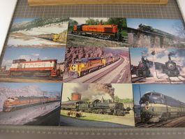SET USA 9x AK mit Bahn