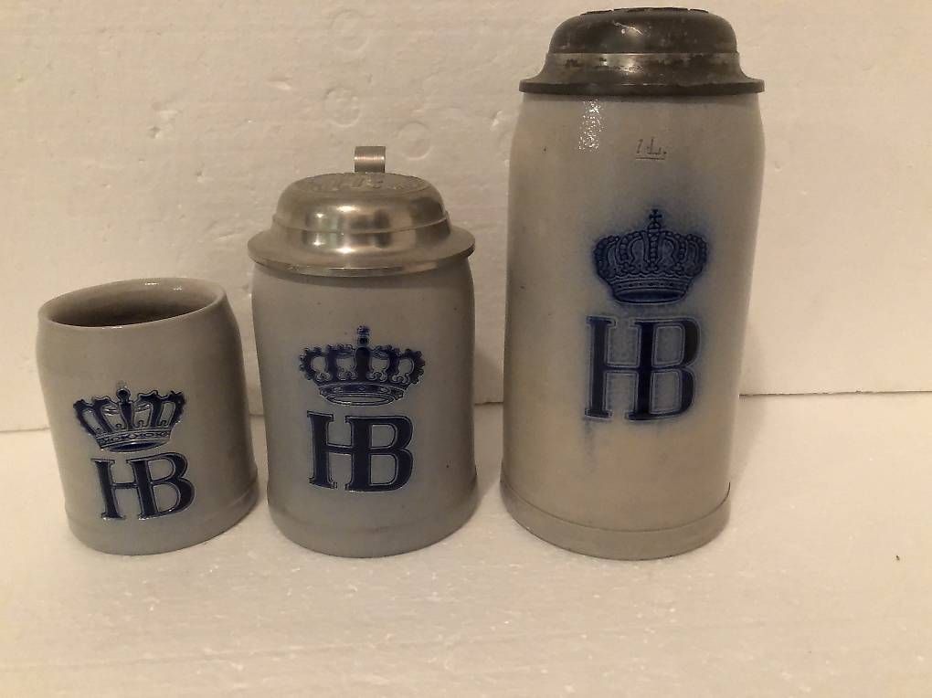 Bicchieri: 3 Bierhumpen HB – Usato da Bubendorf venduto da Mia111