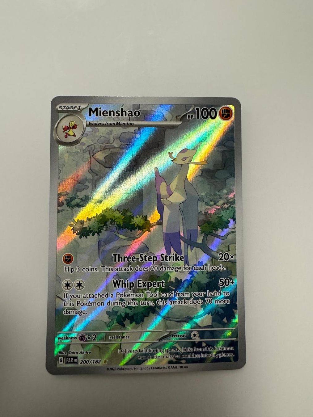 Pokémon Sammelbilder & Trading cards: Mienshao | Illustration Rare | PAR 200/182 | EN – Gebraucht aus Spreitenbach von Snacky96 2