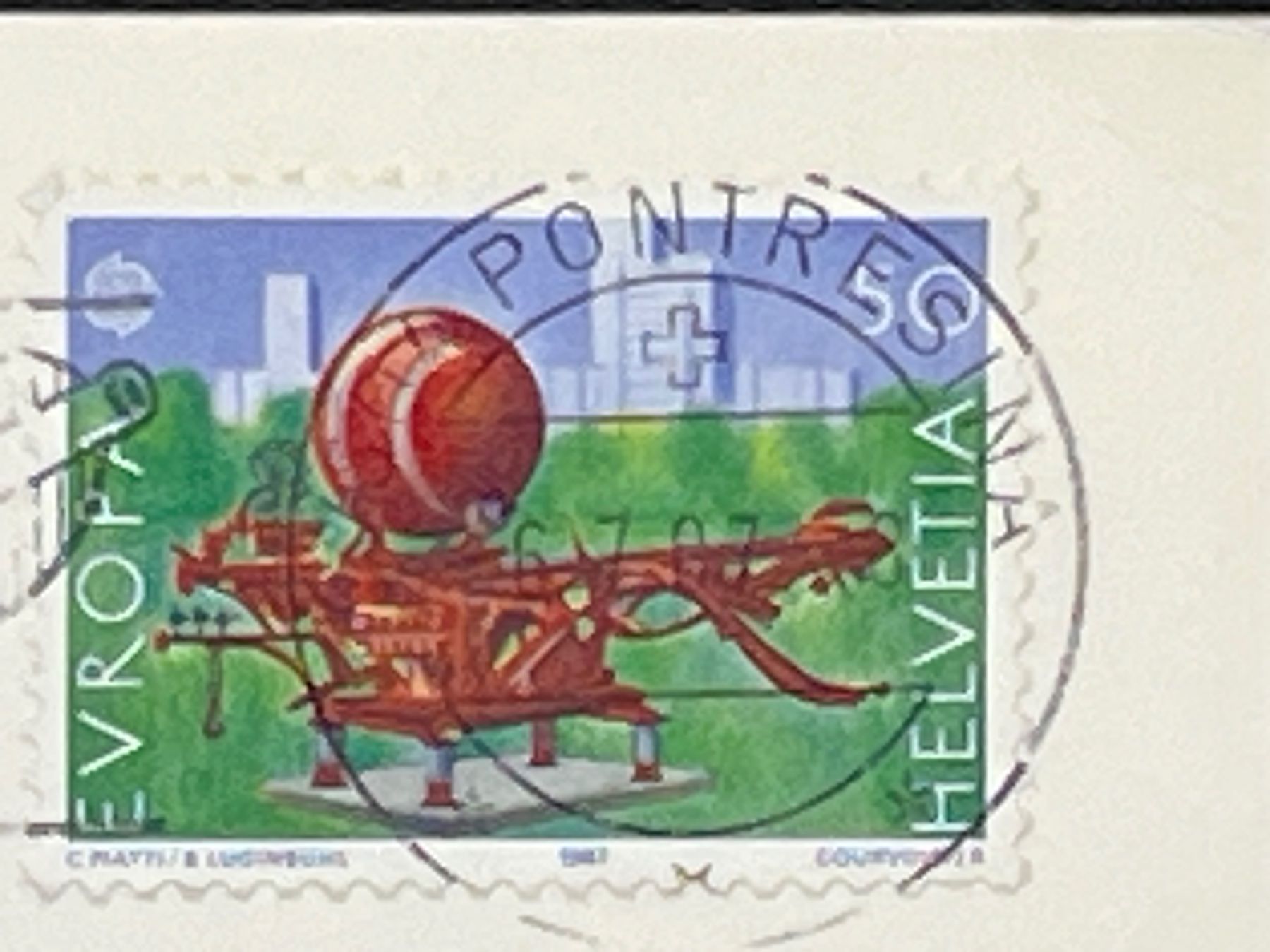 Ansichtskarten: Pontresina 1800m ü.M. – Gebraucht aus Widnau von Brusi9 2