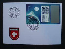 2021 Nr. C1IV Swiss Crypto Stamps ID4 auf FDC