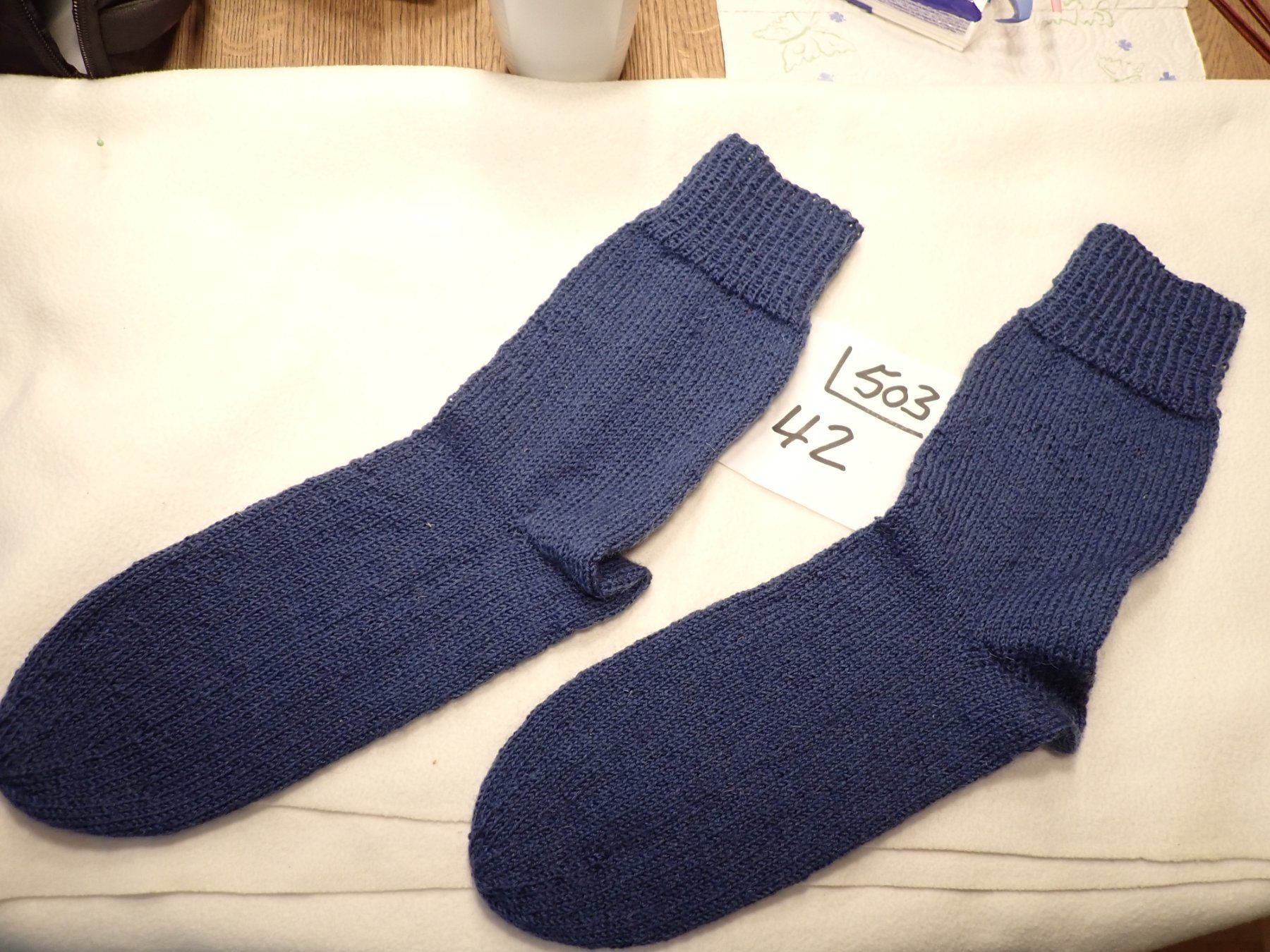 Calze: Handgestrickte Wollsocken  Gr.42      (503) – Nuovo e nell'imballaggio originale da neuenhof venduto da Caterchen 3