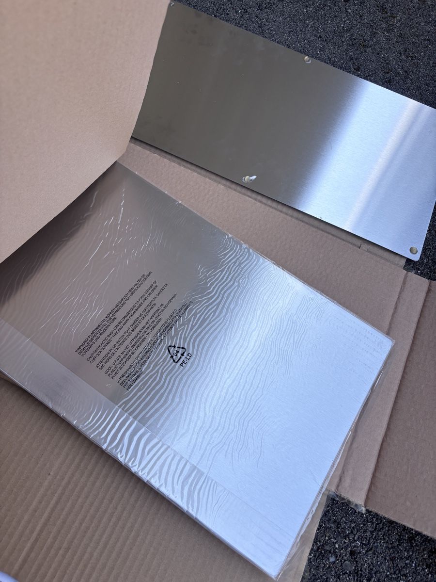 Cucine: Edelstahlabdeckung für Glaskeramikherde – Nuovo e nell'imballaggio originale da Niederdorf venduto da KatrinT83 1