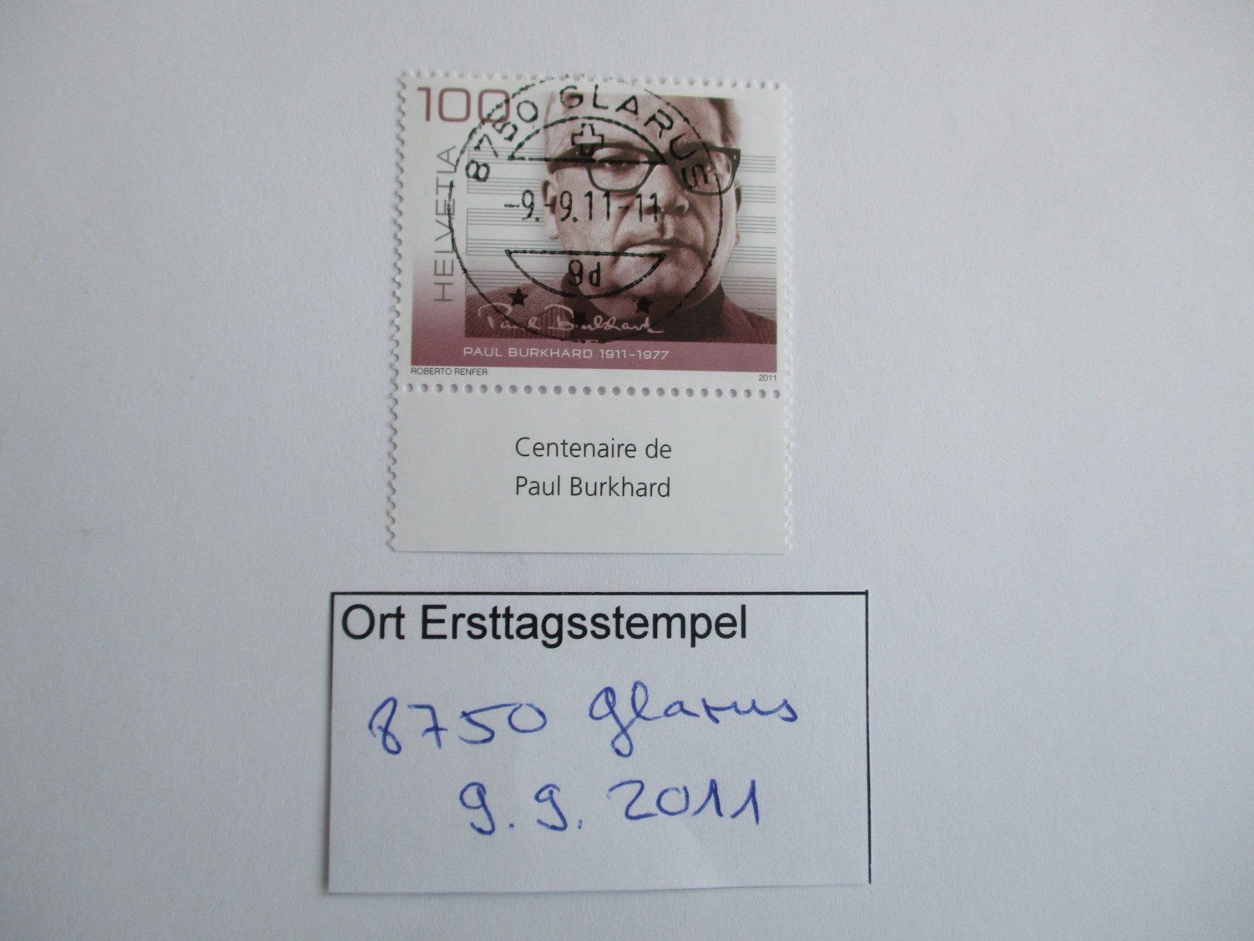 Alle Briefmarken: Voll Ort Ersttagsstempel 8750 Glarus – Gebraucht aus Langnau b. Reiden von Aktuell88
