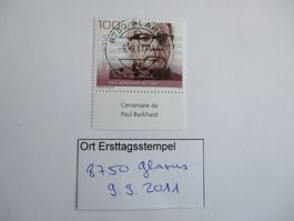 Voll Ort Ersttagsstempel 8750 Glarus