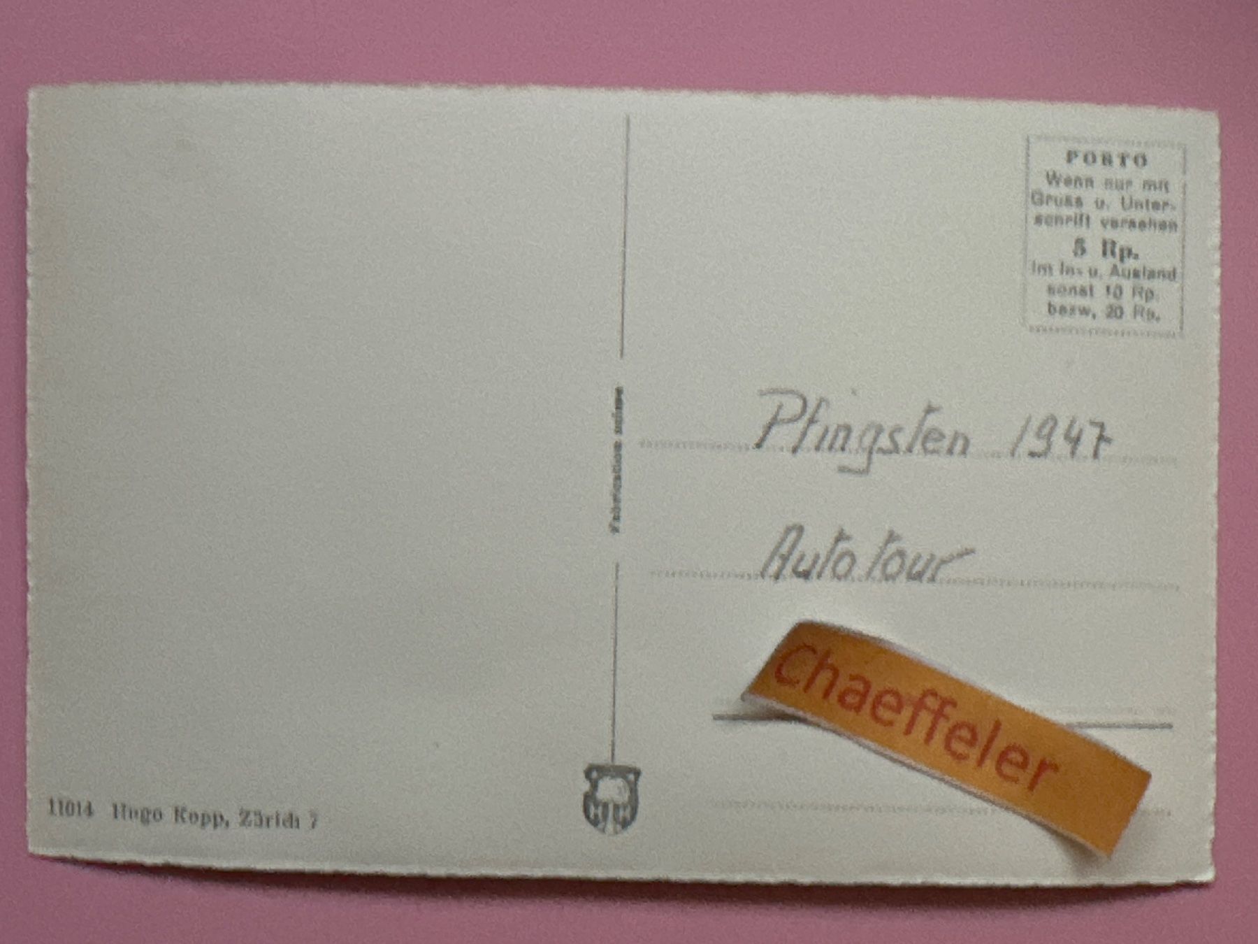 Ansichtskarten: 1947 Stein am Rhein mit Rathaus – Gebraucht aus Zürich von Chaeffeler 1