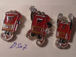 3 ver. Sonntags Blick Automaten Pins (D507)