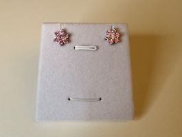 Ohrstecker Blume Silber 925 Zirkonia