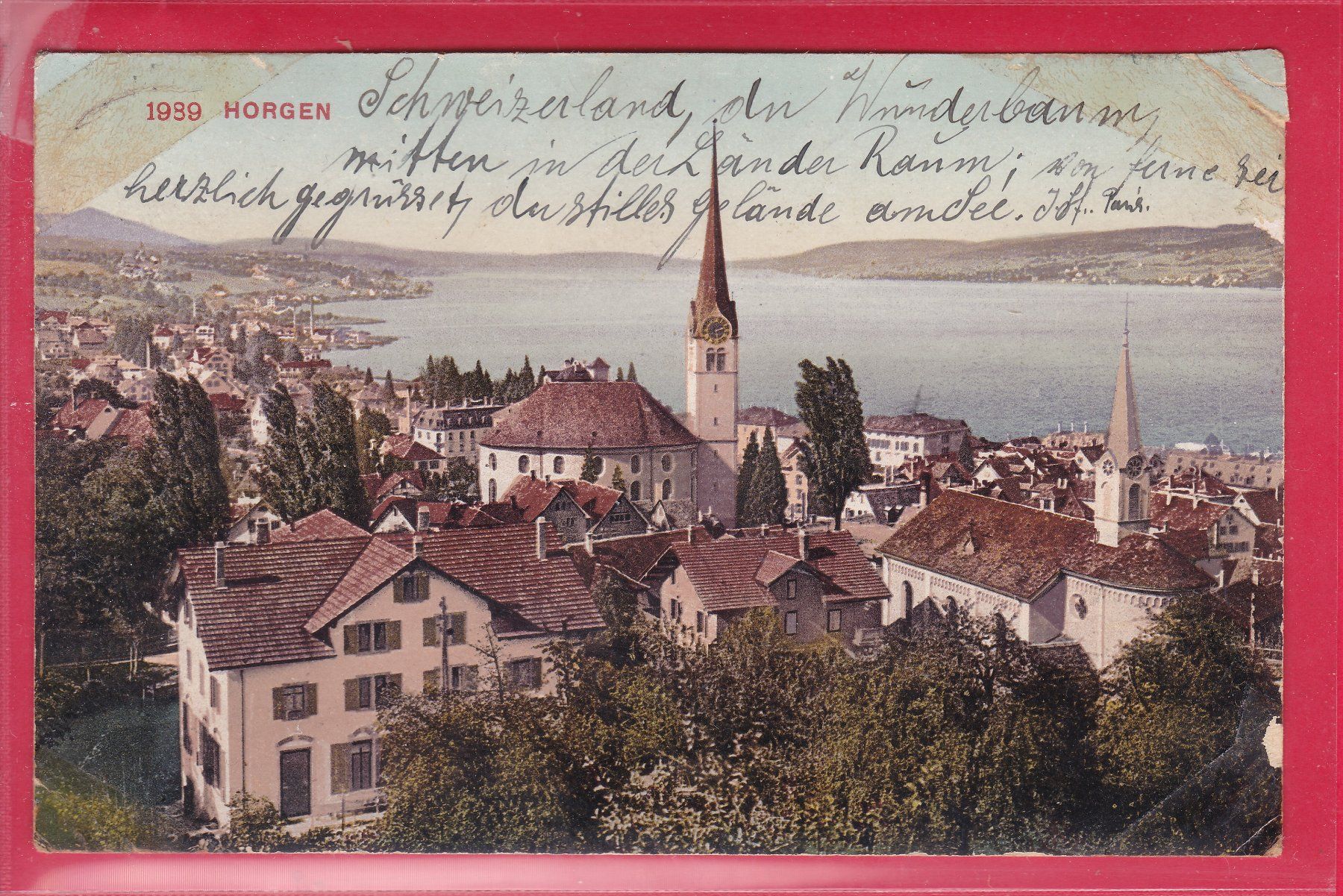 Cartoline postali: HORGEN – Usato da Oberrieden venduto da Gebirgsstelze