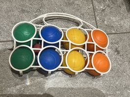 Boccia-Set, 8 Kugeln mit Tragegestell, Sommerspass!