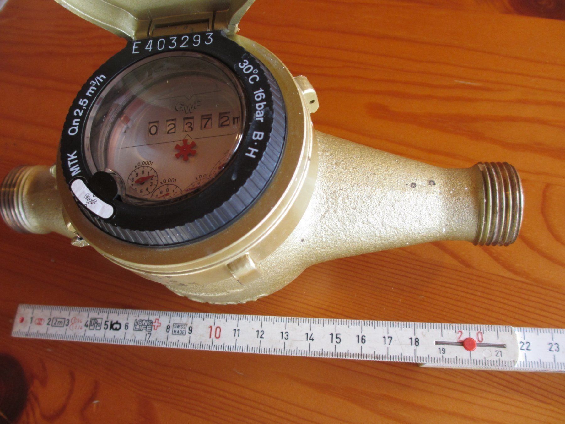 Mesurer: Wasseruhr Wasserzähler Metall Robust GWF – D'occasion à Bleiken par aladin59 5