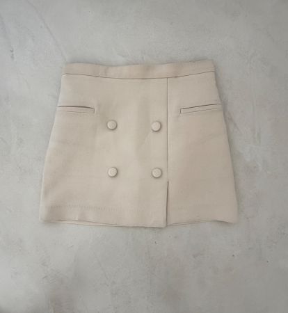 Jolie mini jupe crème vintage