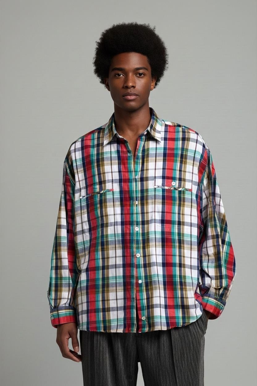 Hemden: TUW by Mervyn's Kariertes Button-Down-Hemd - Größe 42 – Gebraucht aus Zug von vinokilo