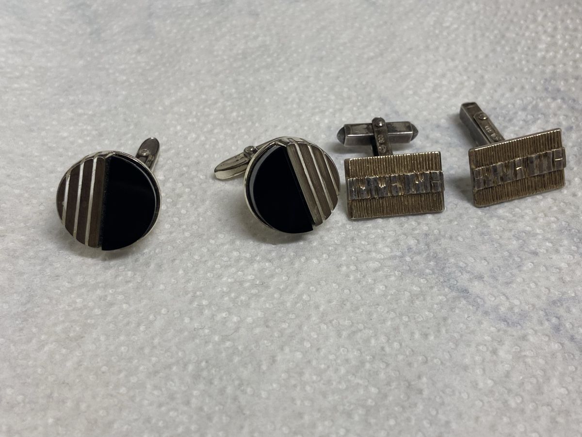 Manschettenknöpfe: Vintage Manschettenknöpfe, Silber 800-835 – Gebraucht aus Dietikon von brocki-eyra