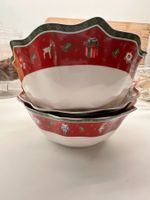 3 VILLEROY & BOCH Schale TOY'S DELIGHT rot/klein gemustert