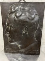 Relief Portrait Hugo Stegmann William Wolfensberger Bronze 2