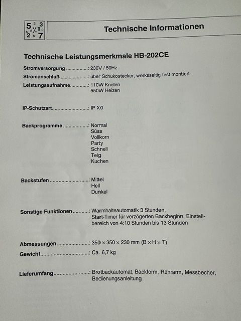 Küchengeräte: Brotbackautomat – Gebraucht aus Wohlen b. Bern von Kavibern 3