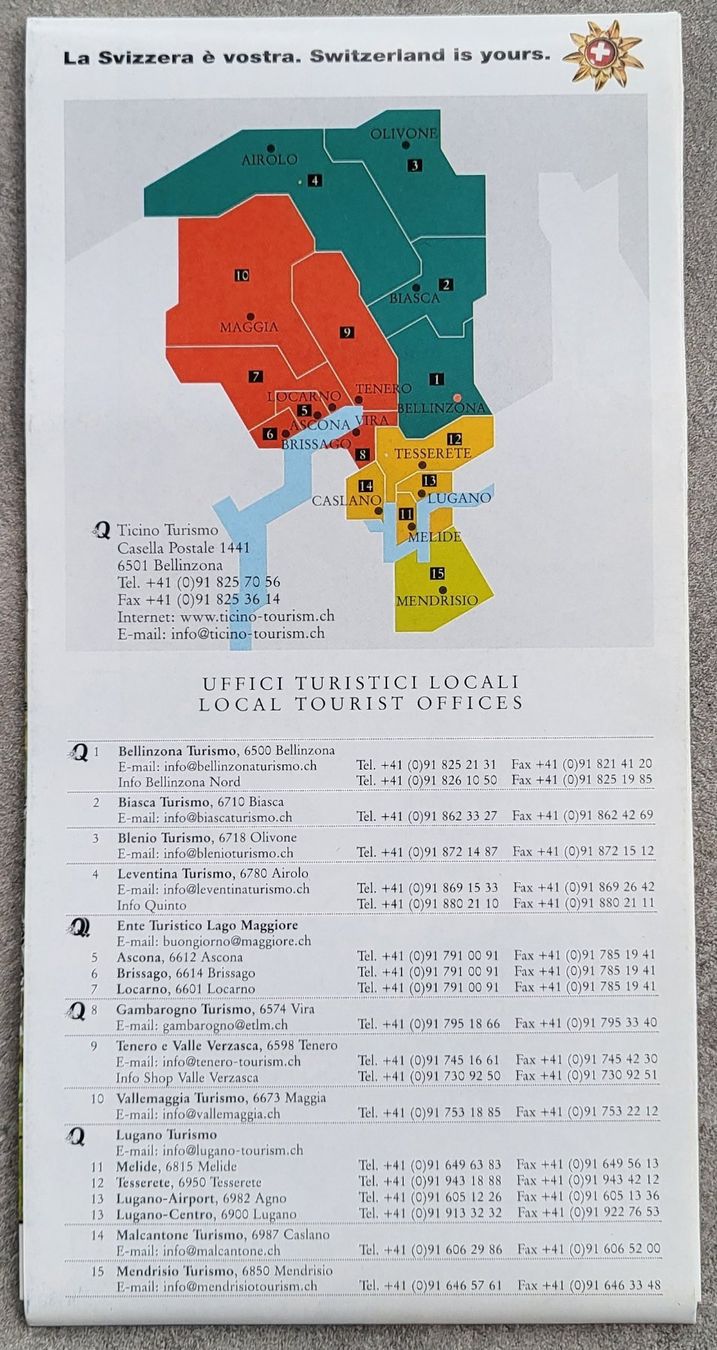 Cartine & Atlanti: Cartina panoramica Ticino – Nuovo (secondo la descrizione) da Castione venduto da Argi_R 1