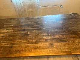 Massiver Esstisch aus Holz – 200 × 90 cm – stabil & gepflegt