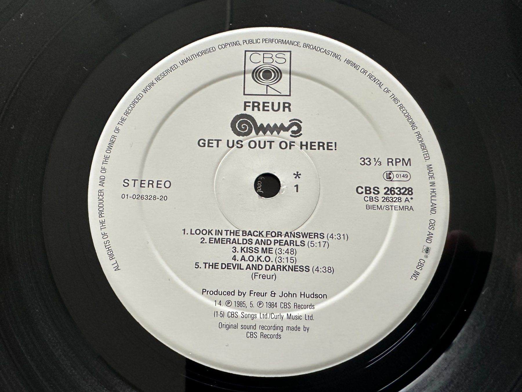 Dischi in vinile: FREUR LP GET US OUT OF HERE – Usato da Sion venduto da jaipur1401 4