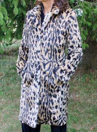 Damenmantel von Notshy Leopardenmuster