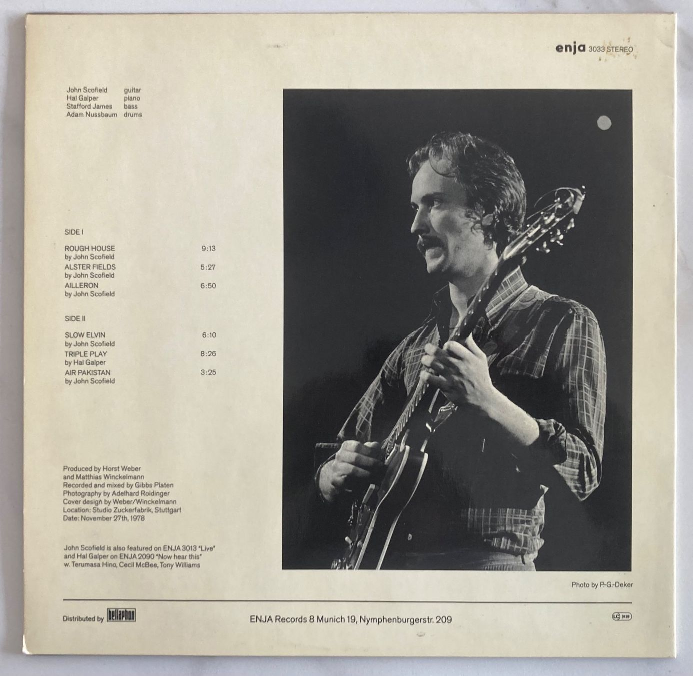 Vinyles: JOHN SCOFIELD QUARTET - ROUGH HOUSE – D'occasion à Poliez-Pittet par Newtown-Records 1