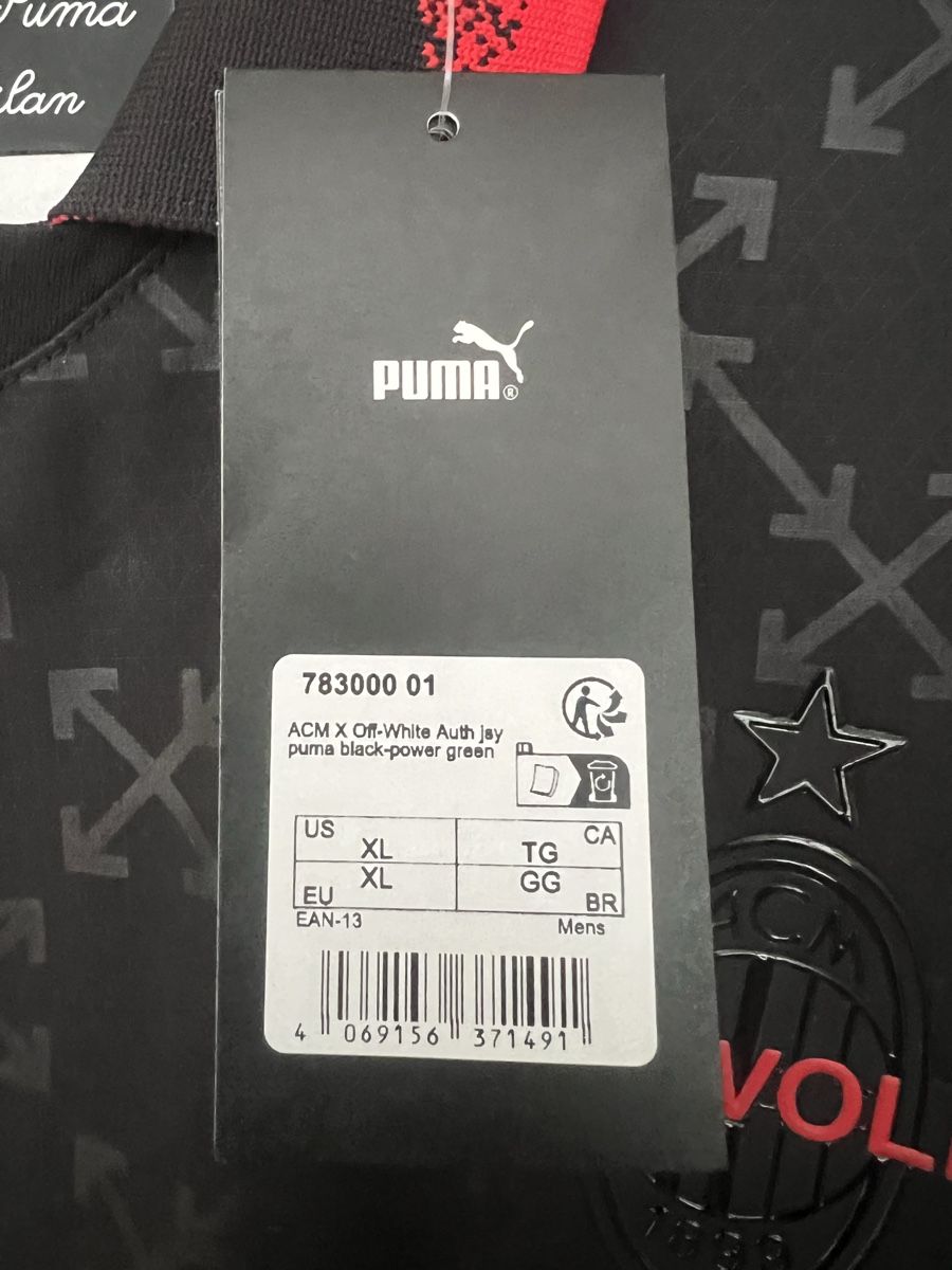 Puma Canottiere & Pantaloni: Original Ac Milan x OffWhite Trikot – Nuovo e nell'imballaggio originale da Beinwil am See venduto da justin.. 2