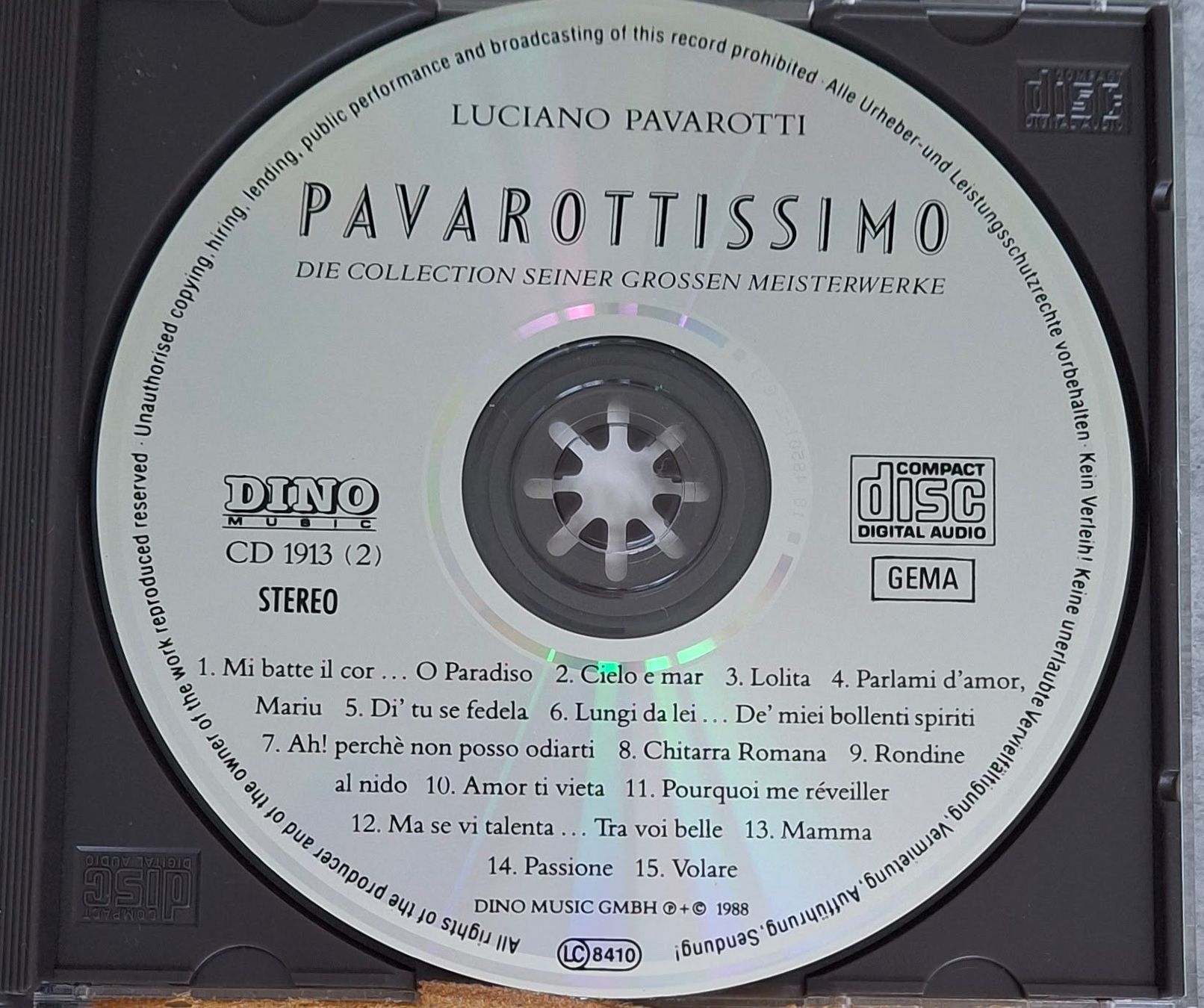 CD: Luciano Pavarotti - Pavarottissimo – Usato da Reinach BL venduto da Chela04 3