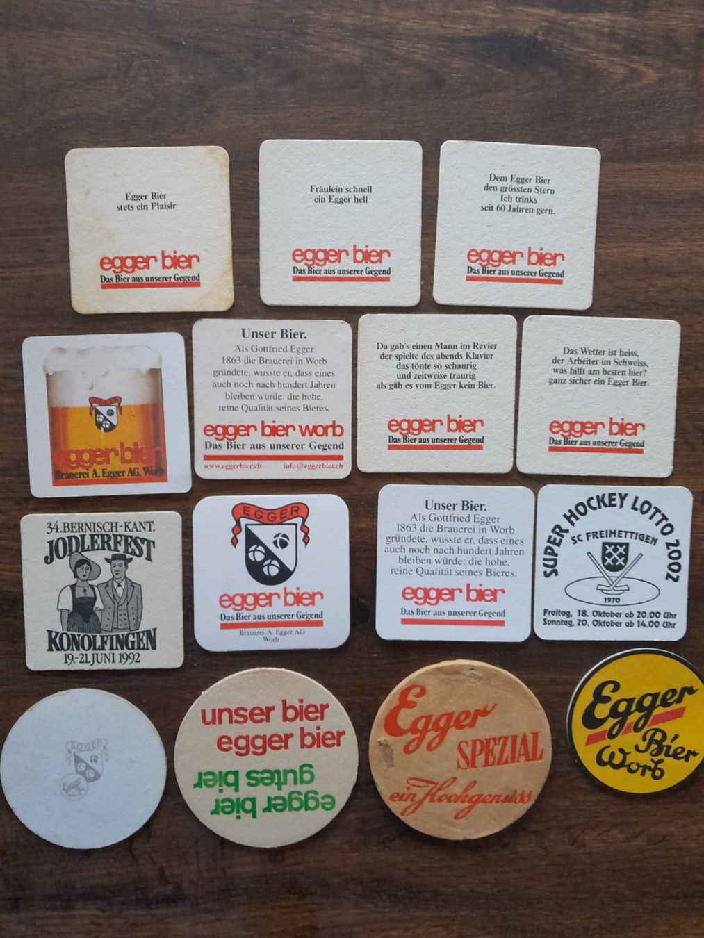 Untersetzer: Bier Brauerei Egger Worb Bierdeckel – Gebraucht aus St.Gallen von Stocken64