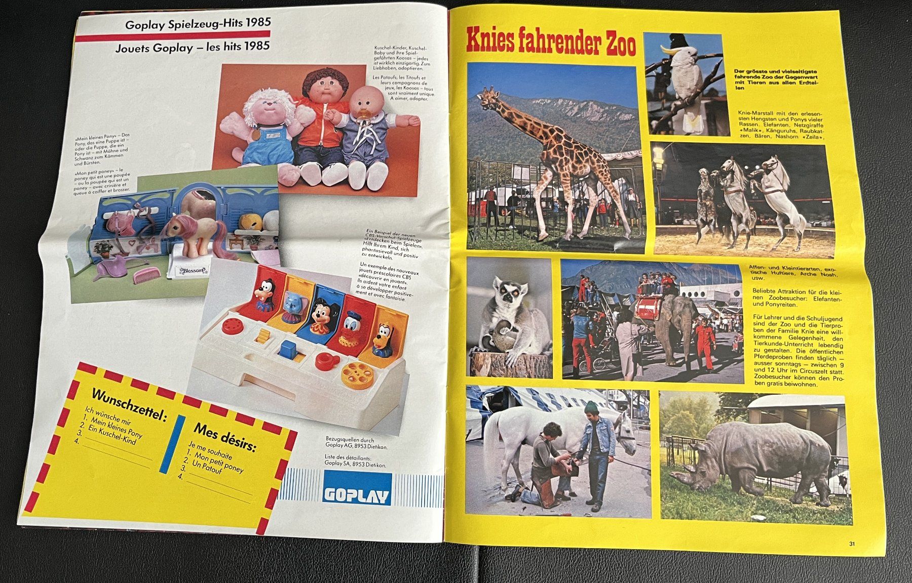 Riviste & Magazine: Circus Knie Programmheft 1985 - Rarität! – Usato da Bern venduto da daskannweg 6